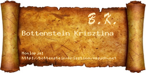 Bottenstein Krisztina névjegykártya